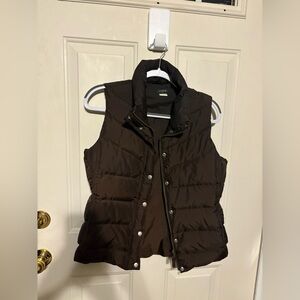 J.Crew Dark Brown Quilted Vest
